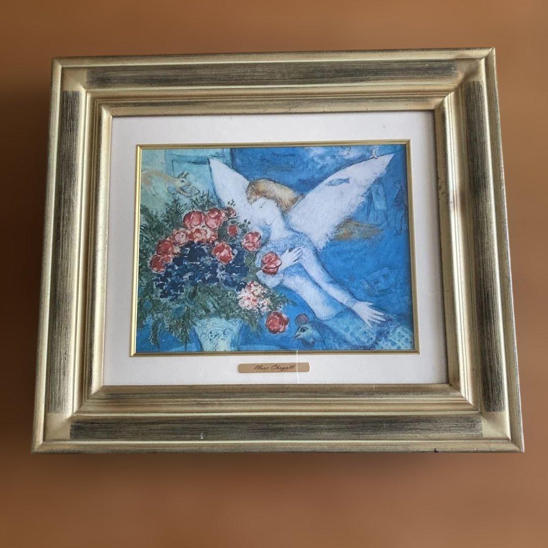 シャガール　ブルーエンジェル マルク シャガール ブルーエンジェル 青い天使 - メルカリ