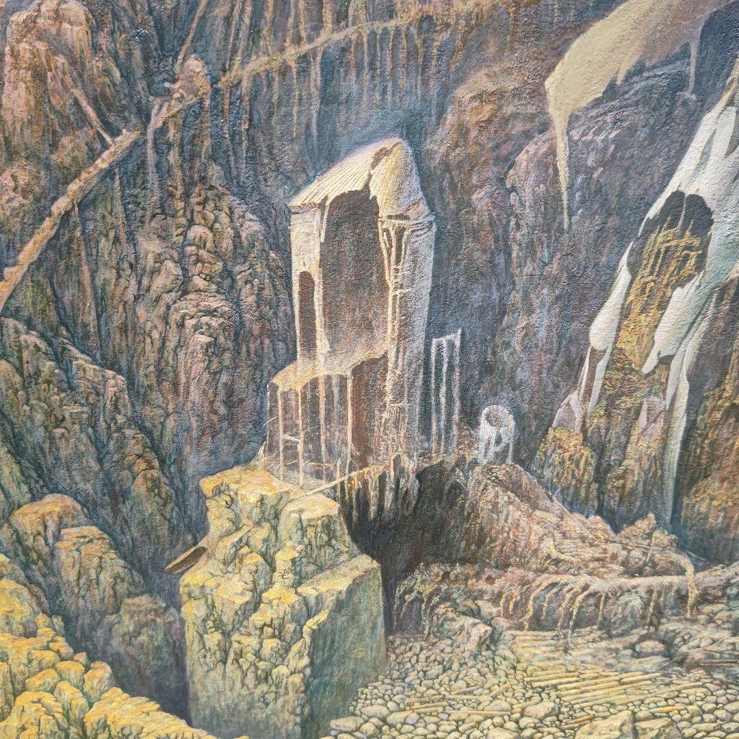 巨大で精緻,ものすごい掘出物！塚本聰「遥かなる地」S100号油彩、独立