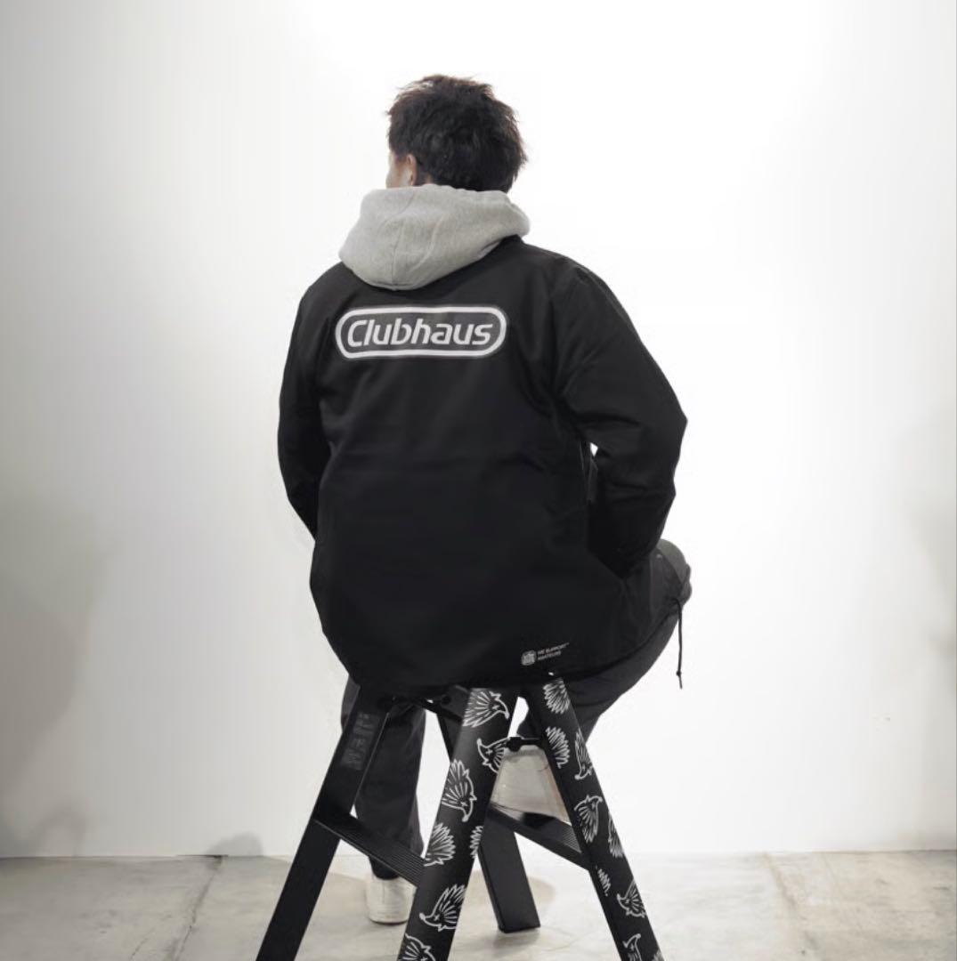CLUBHAUS × HASEGAWA CoachJKT - Navy Logo - メルカリ