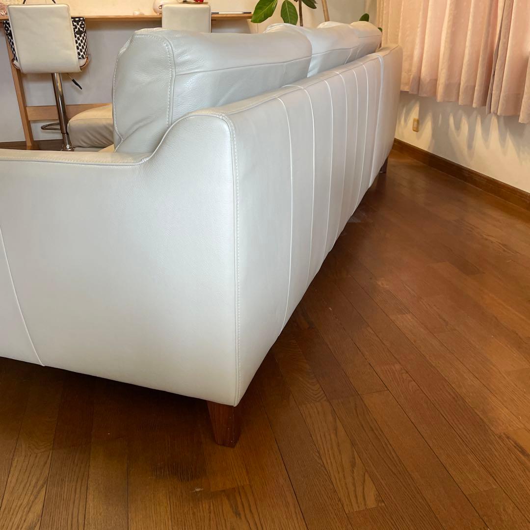 クローゼット整理中♡様アクタス/ACTUS☆3人掛けソファ 本革 カウチ