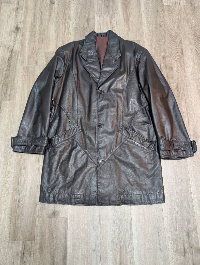 幻級【柴田恭兵さん着用同型同色】MEN'S TENORASレザーコート - メルカリ