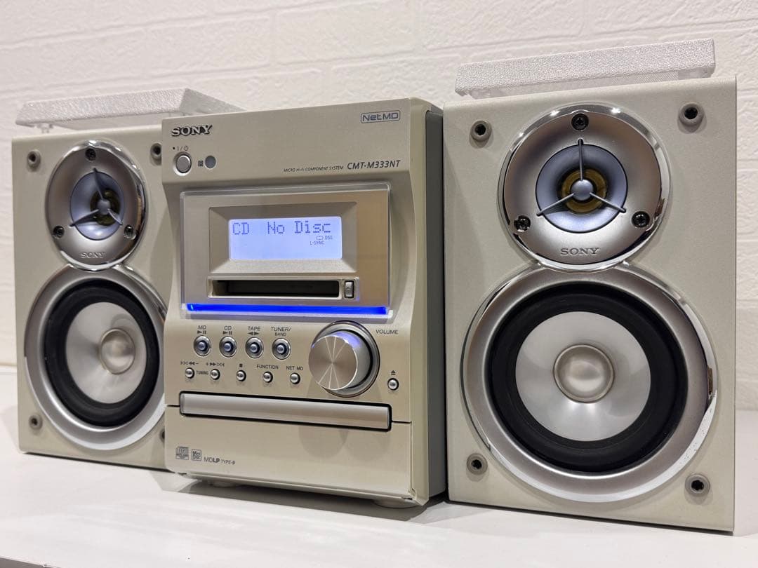 【完動品】 SONY CMT-M333NT ➕ MDディスク3枚 完動品】 SONY CMT-M333NT & MDディスク3枚 完動品】 SONY CMT-M333NT