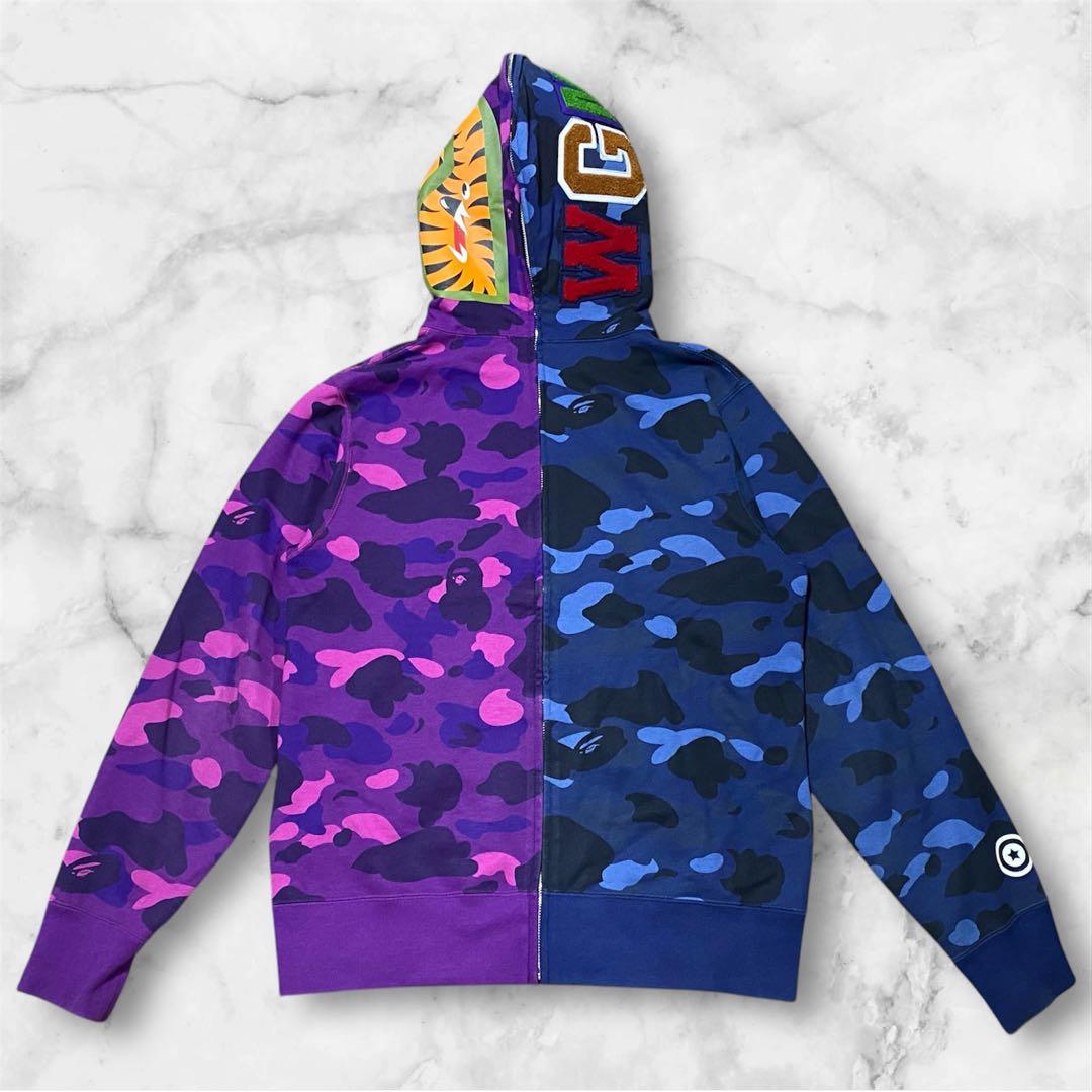 専用 A BATHING APE アベイシングエイプ シャークパーカー M - メルカリ