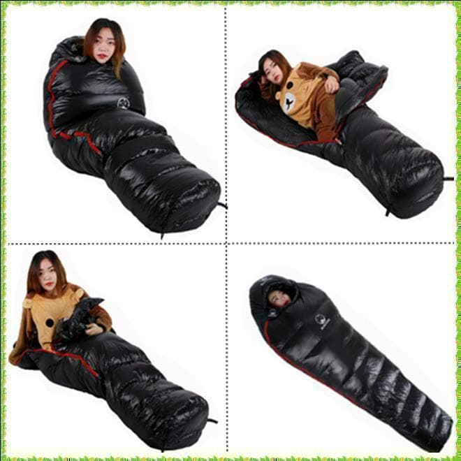 ✨後悔しない寝袋選び✨アウトドア マミー型寝袋 ダウンシュラフ
