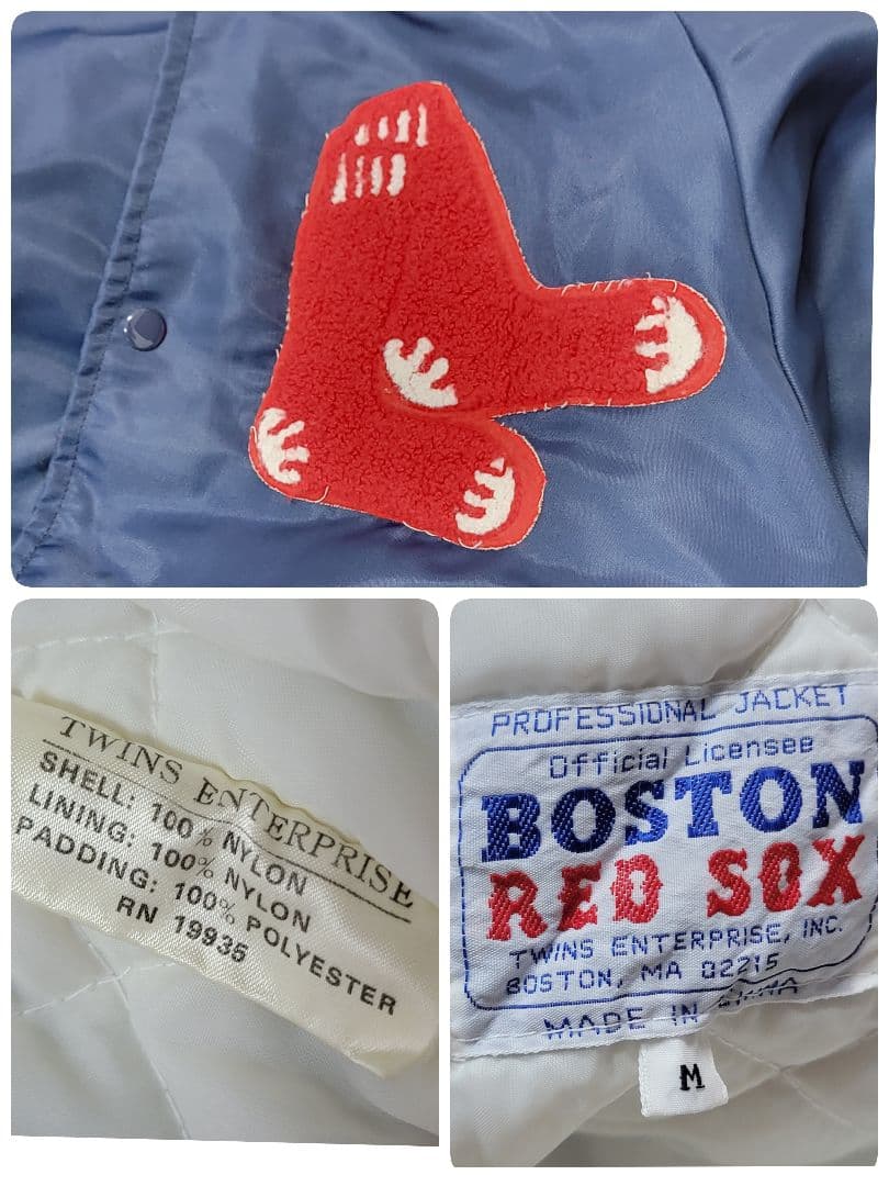 美品 オフィシャル品 80S ボストン レッドソックス スタジャン - メルカリ