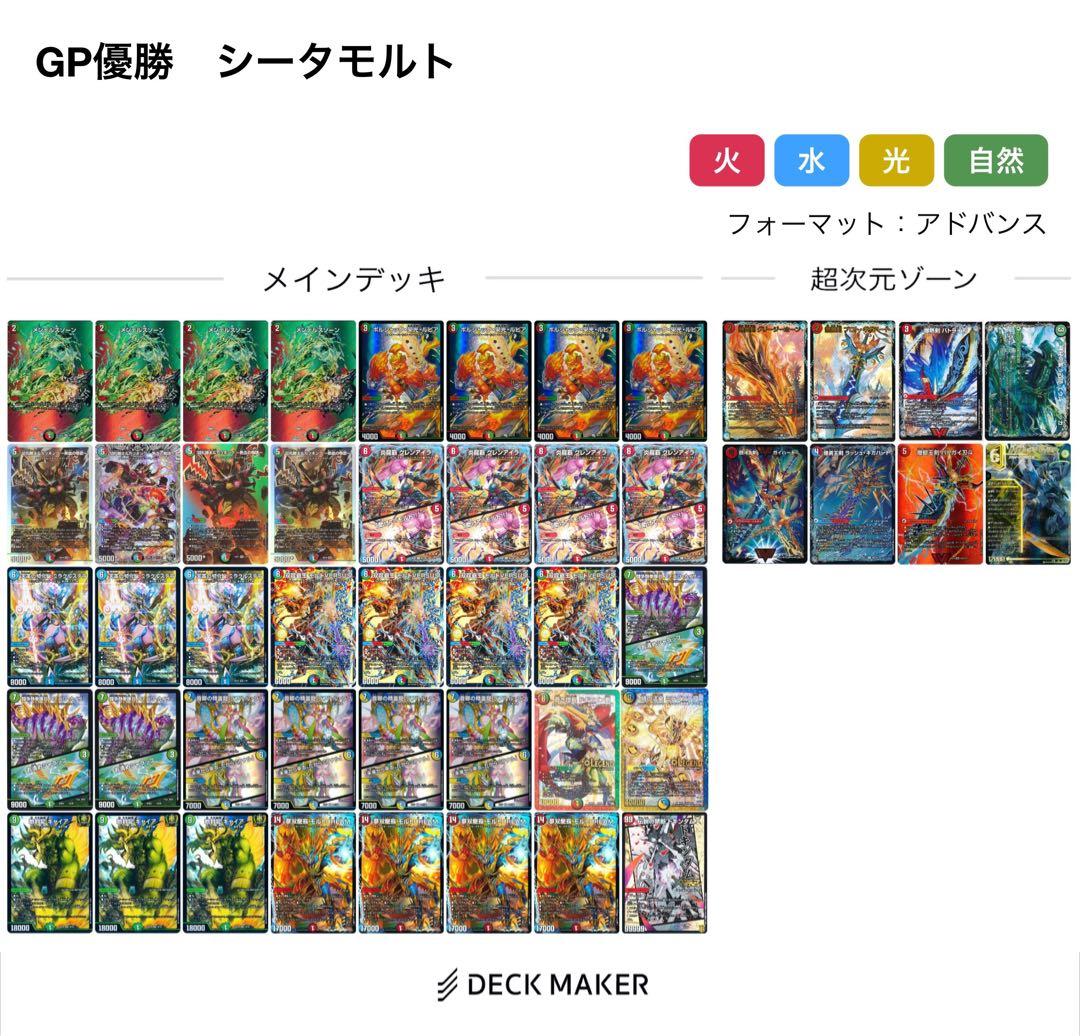 モルトversus GP優勝構築 シータモルト デッキ デュエルマスターズ