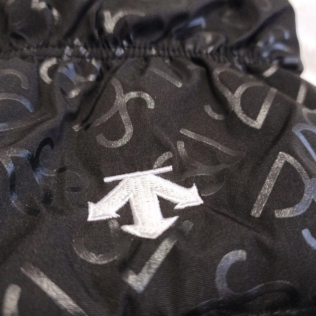 DESCENTEGOLFリバーシブルデザインレッグウォーマー黒 フリーサイズ