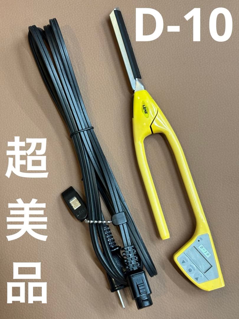 超美品　LENZ 【D-10】レンツデジタルアイロン 5角 10㎜　理容アイロン レンツ デジタルアイロン 5角 ロッドラバー付き 4mm・6mm・8mm・10mm