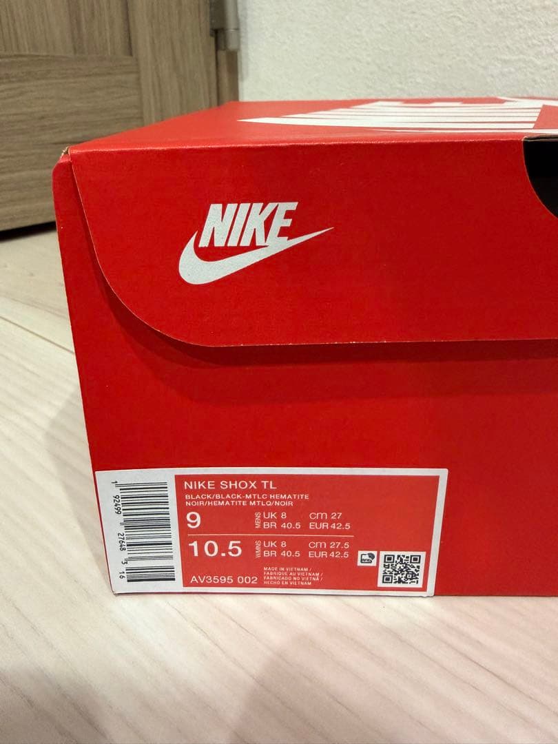 NIKE SHOX TL ブラック　27.0cm