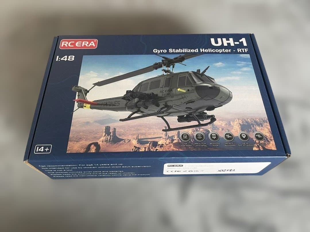 ★1/48 スケール C032 UH-1 ヒューイ RC バッテリー２個付き★