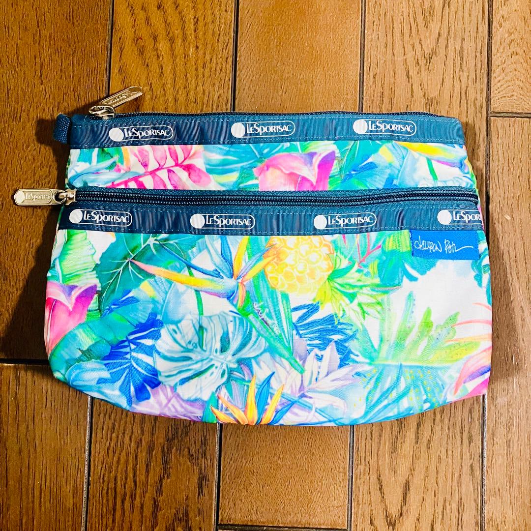 ポーチ付！新品未使用レスポートサック ハワイ限定 ウルヴェヒ柄