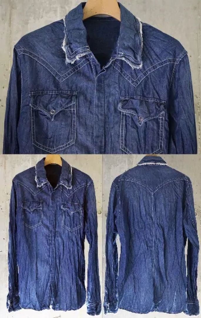 美品】【美品】ミスチル 桜井 着 モークス デニムシャツ - メルカリ