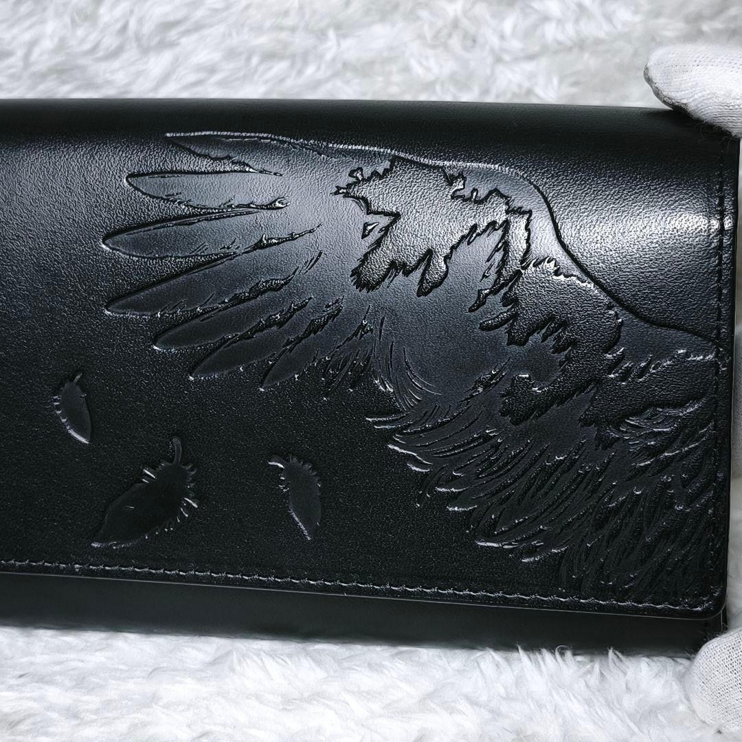 Bloody Mary 本革 レザー 長財布 鳥 羽 ブラック - メルカリ