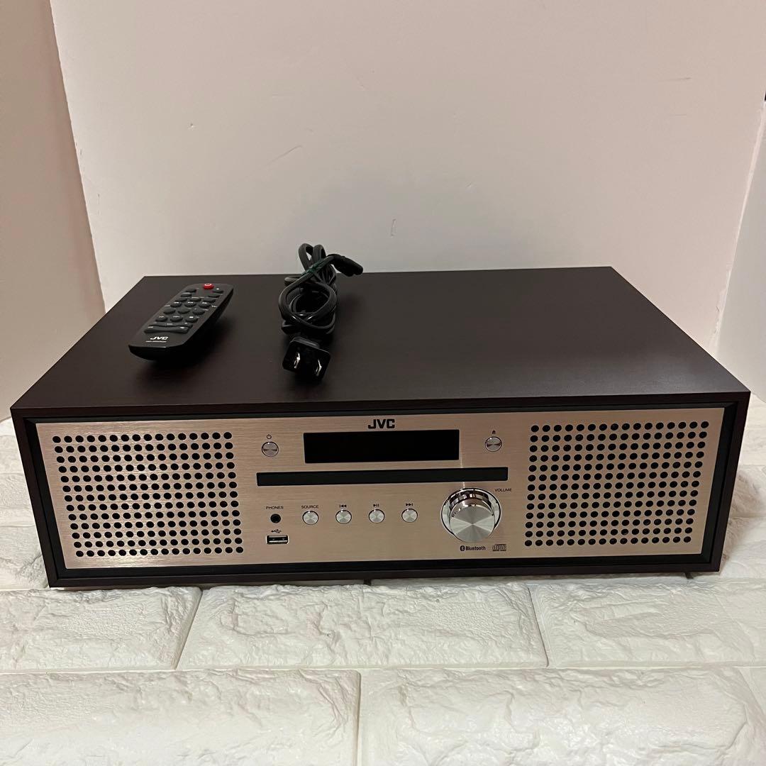 【極美品】　JVC ミニコンポ デジタルディスプレイ 2024年製 Victor 一体型ミニコンポ ブラウン EX-D6 の通販 - カテゴリ