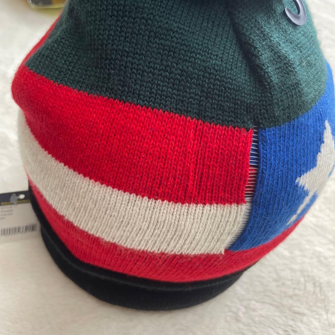 6r783 ポロ ラルフローレン ポンポン ニット帽 ダウンヒル スキー