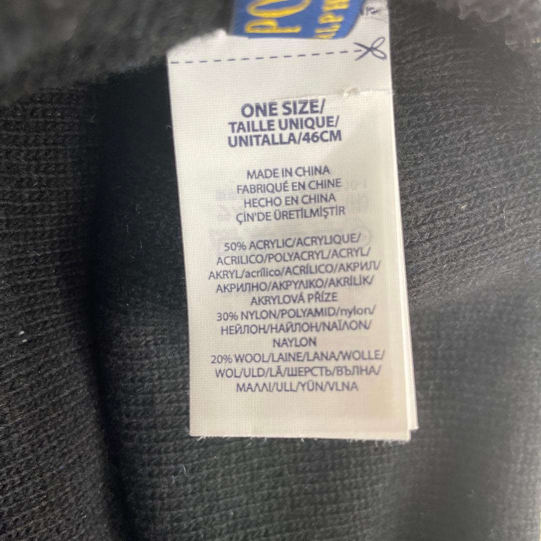 6r783 ポロ ラルフローレン ポンポン ニット帽 ダウンヒル スキー