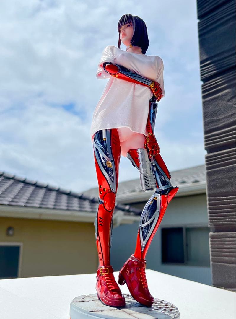 ガレージキット改造完成品　サイズ大　サイボーグ