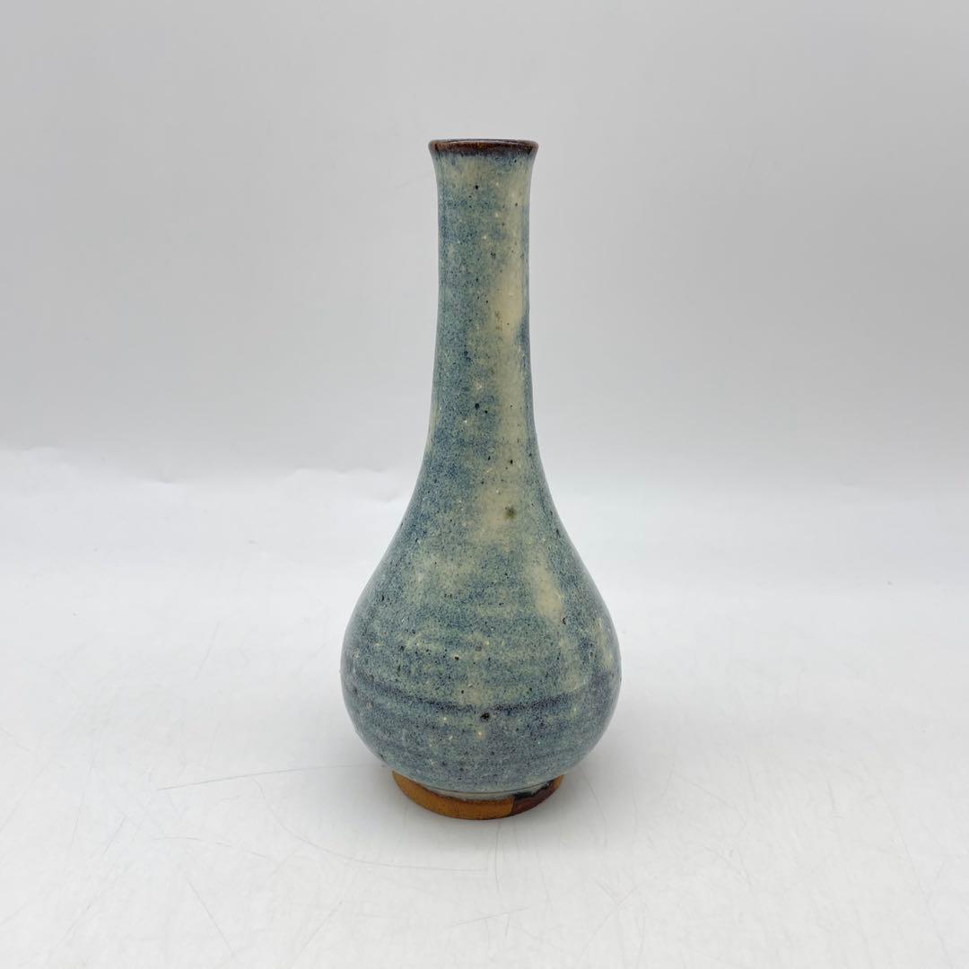 島根 民藝 布志名焼 湯町窯 海鼠釉 一輪挿し 花瓶 116 - メルカリ