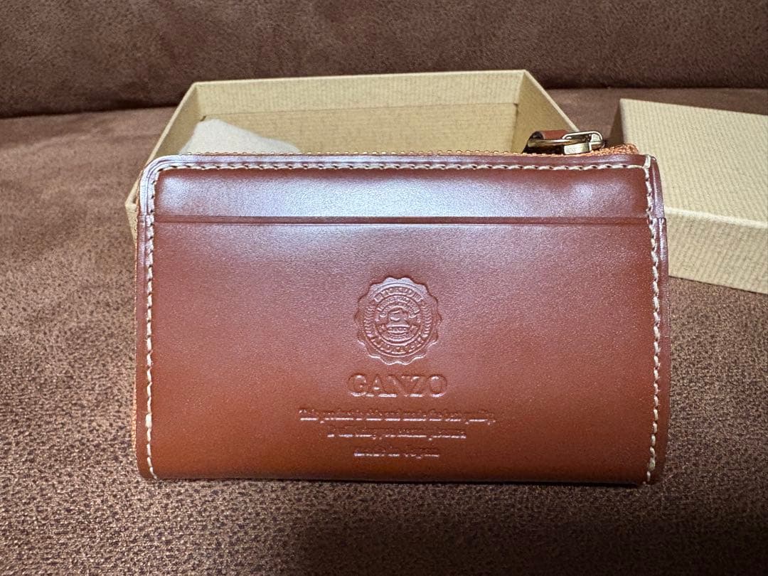 GANZO Lファスナー小銭入れ AVON(エイボン) Lファスナー小銭入れ｜ブライドルレザー｜最高級の