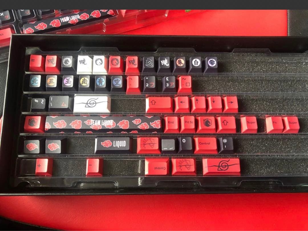 LIQUID x NARUTO AKATSUKI KEYCAP SET 説明必読