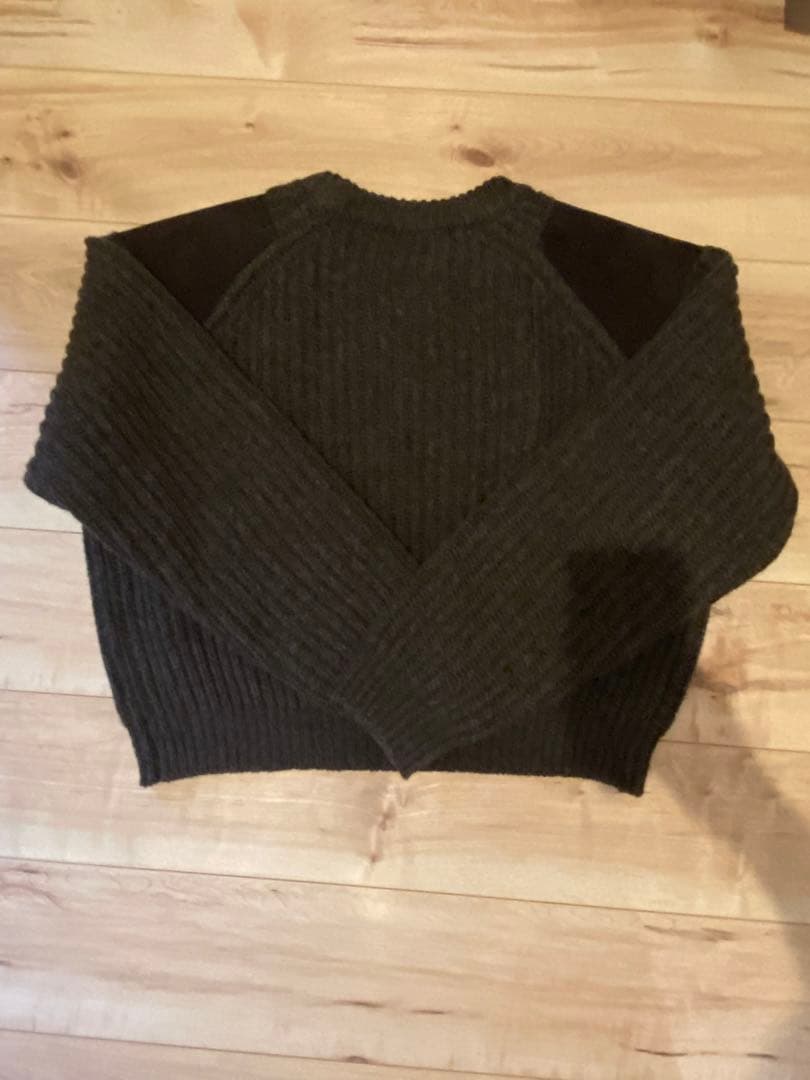 nokcha vintage like accent knit BROWN - メルカリ