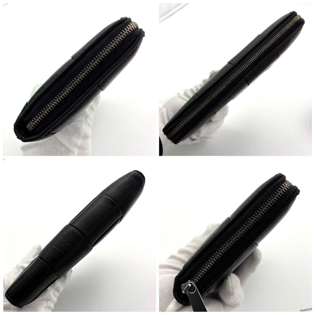 未使用に近い】 ボッテガヴェネタ カセット ラウンドファスナー 長財布