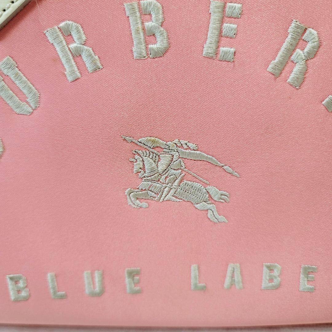 レア美品☆BURBERRYバーバリーホースロゴ刺繍 ミニボストンバッグ Y2K