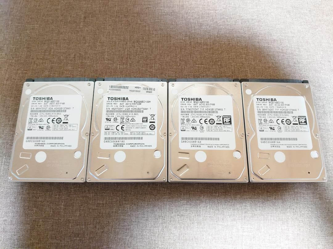 ✨4個セット✨HDD 1000GB✨大容量1TB✨2.5インチ✨06-04 E064 1TB 1000GB USB3 0 外付け HDD TV録画対応｜Yahoo!フリマ（旧