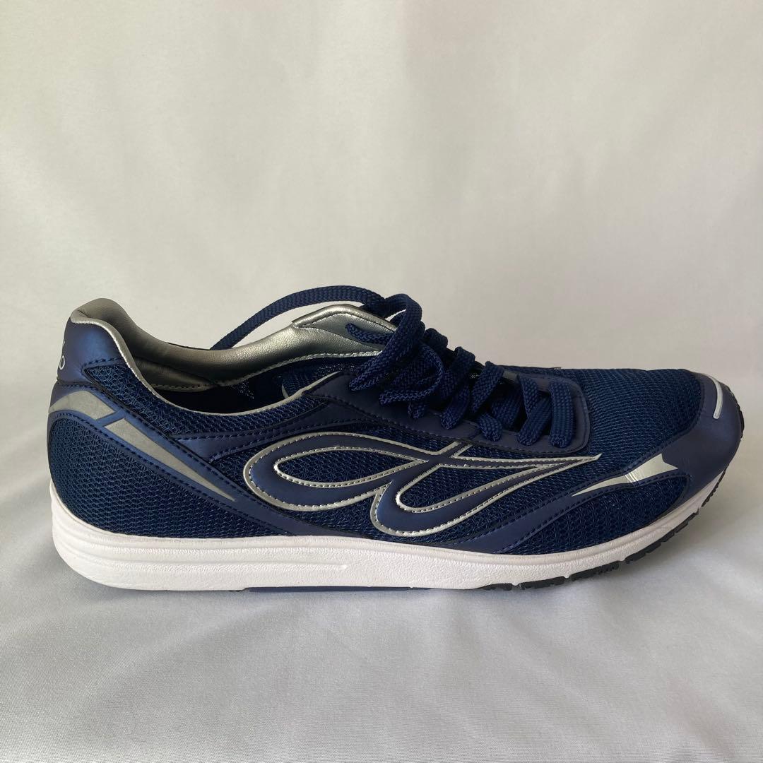 ボ*ン様 BEMOLO シューズ 26.5cm ネイビー 収納袋付き