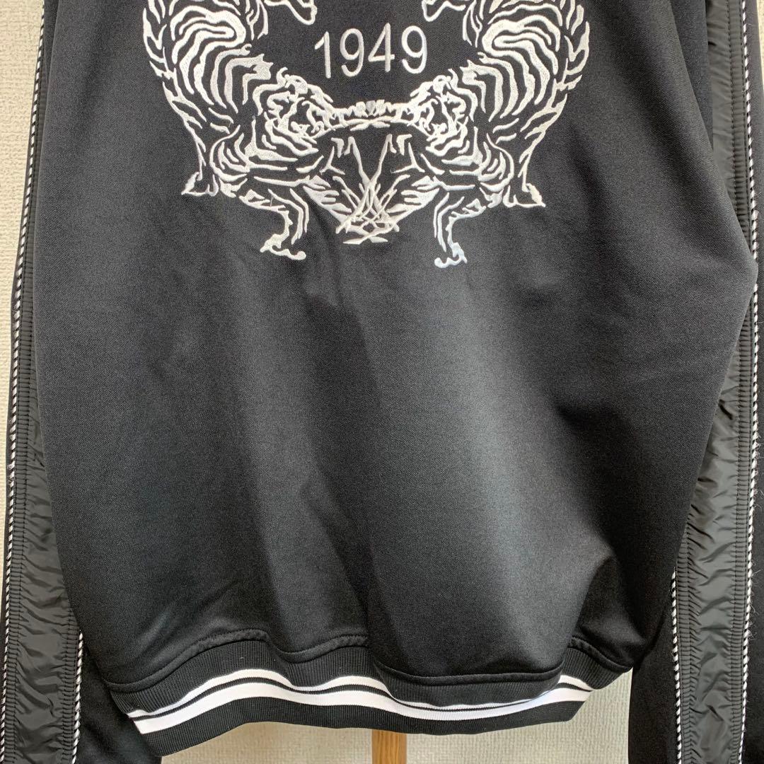 オニツカタイガー トラックジャケット 虎刺繍ロゴ ブラック XL 即完品