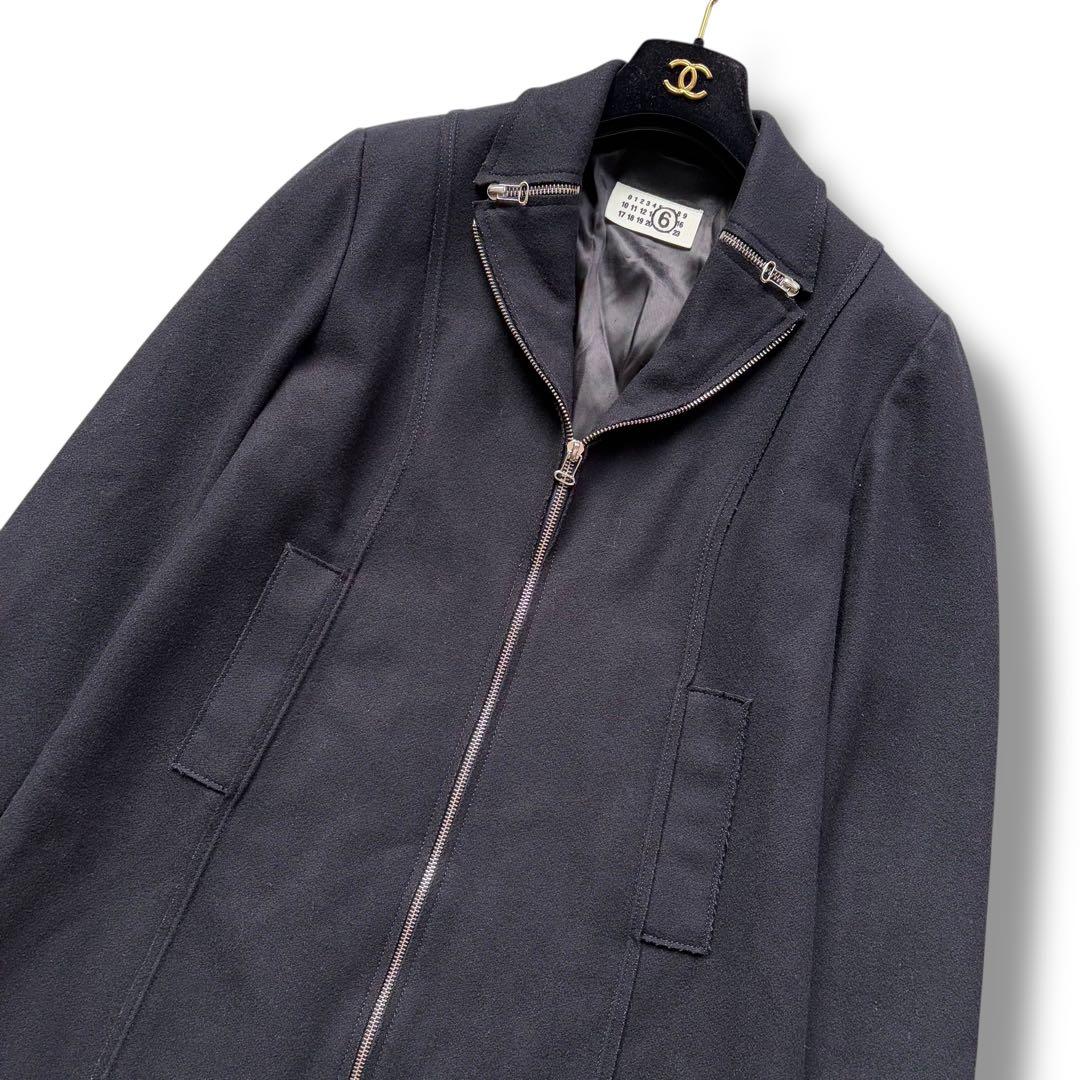 XL相当 ここのえ期 マルタンマルジェラ ロングコート ダブルジップ