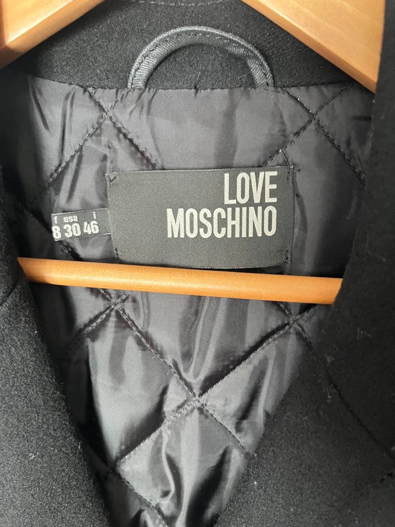 LOVE MOSCHINO ラブモスキーノ ウール ライダースジャケット M