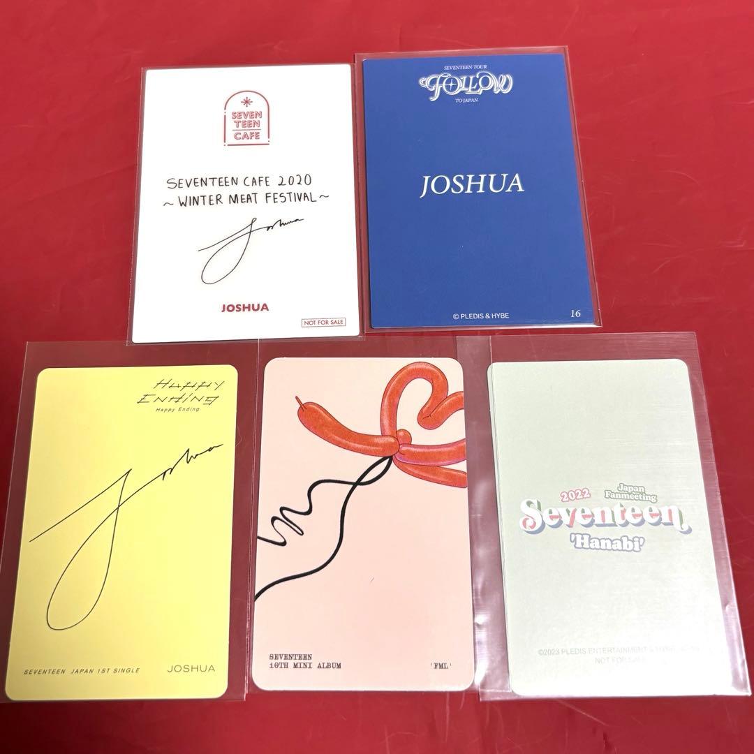ジョシュア JOSHUA SEVENTEEN トレカ5枚まとめ売り 入場特典他 - メルカリ