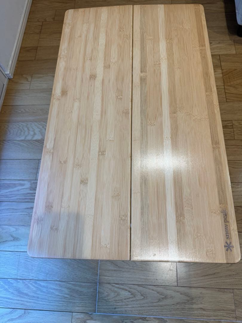 ジャンク品】スノーピーク ワンアクションローテーブル竹LV-100T