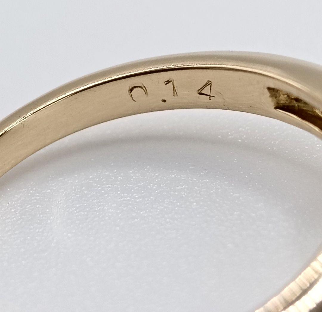 TASAKI K18 リング 0.14ct 6号 メレダイヤ フラワーモチーフ