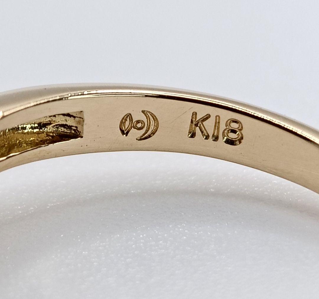 TASAKI K18 リング 0.14ct 6号 メレダイヤ フラワーモチーフ