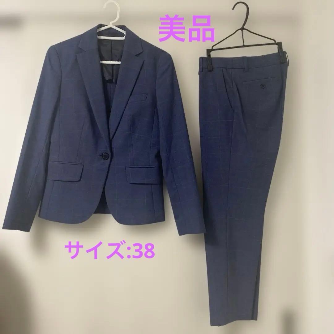THE SUIT COMPANY ネイビー パンツスーツ 洗える｜定番ネイビーパンツスーツ 9号・ネイビー｜東京ソワール