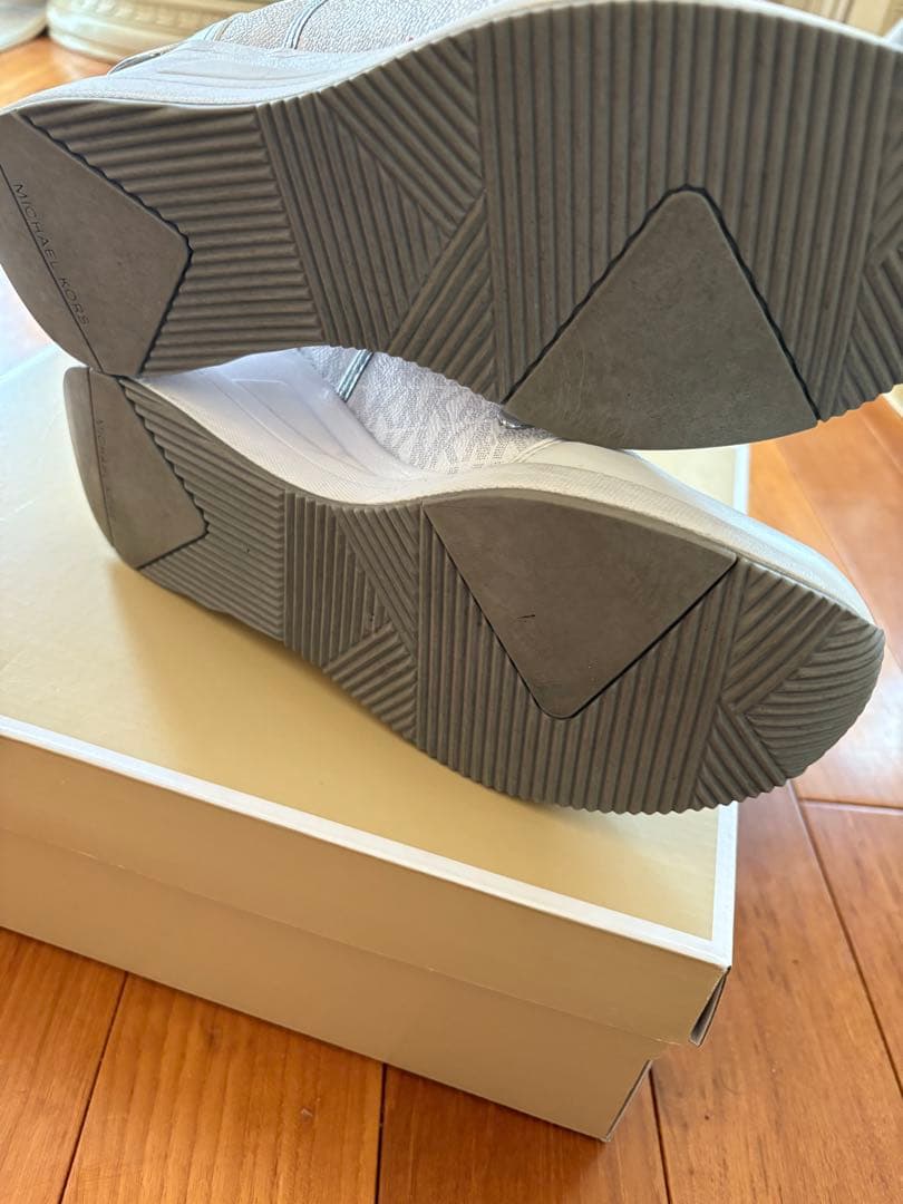 MICHAEL KORS シルバー ブーツ US 7.5M