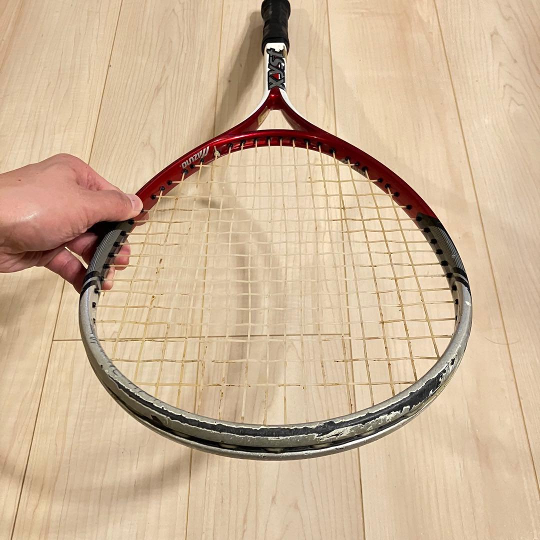 mizuno】ジスト XYST ZZ ソフトテニスラケット 赤 ミズノ - メルカリ