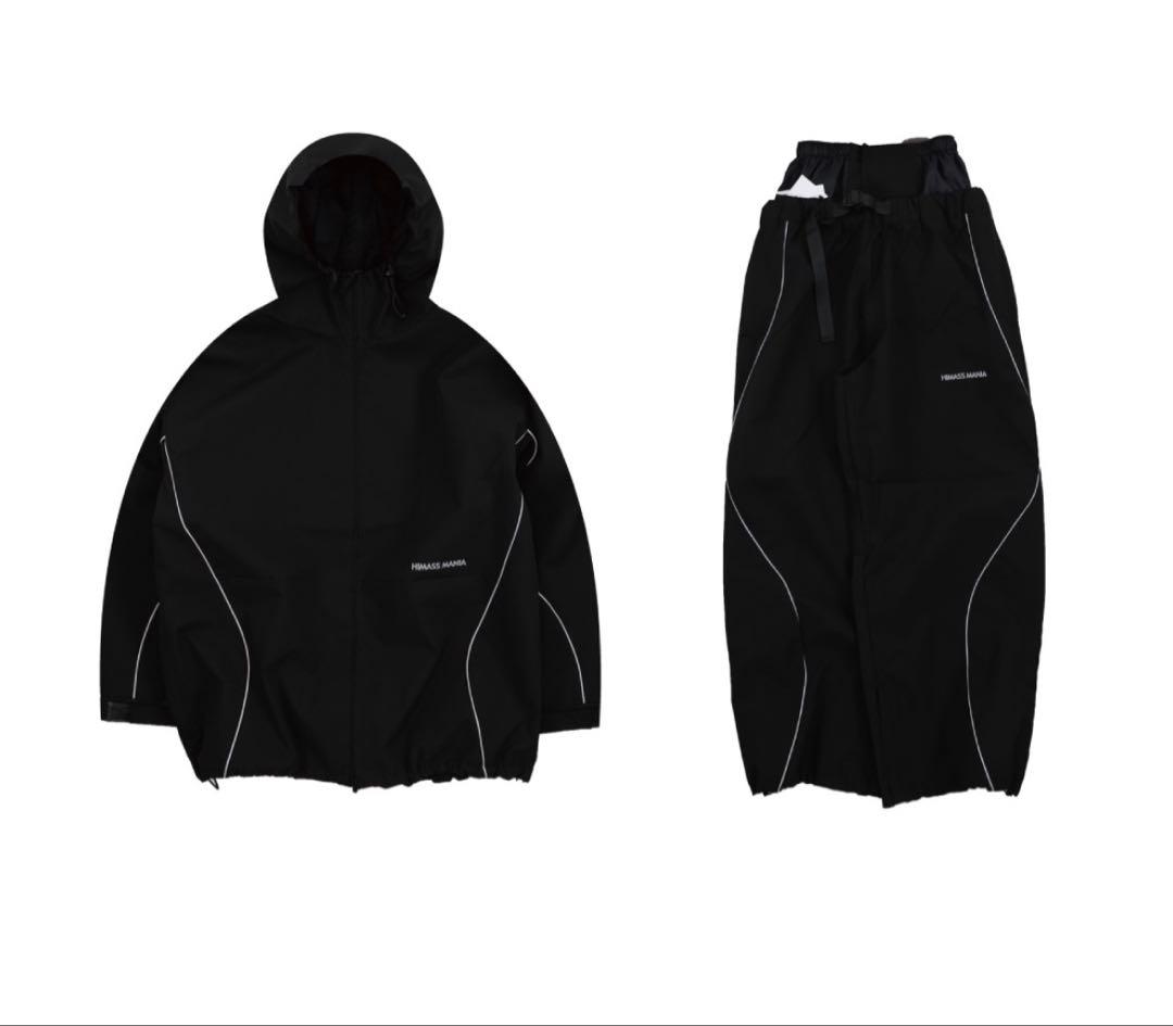 HIMASS MANIA】Mサイズ ブラック スノーボードウェア - メルカリ
