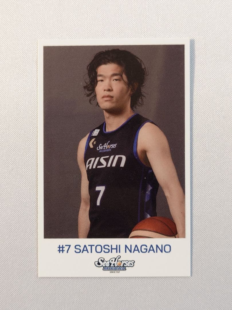 シーホース三河 長野誠史 ランダムチェキ風トレカ カード Bリーグ