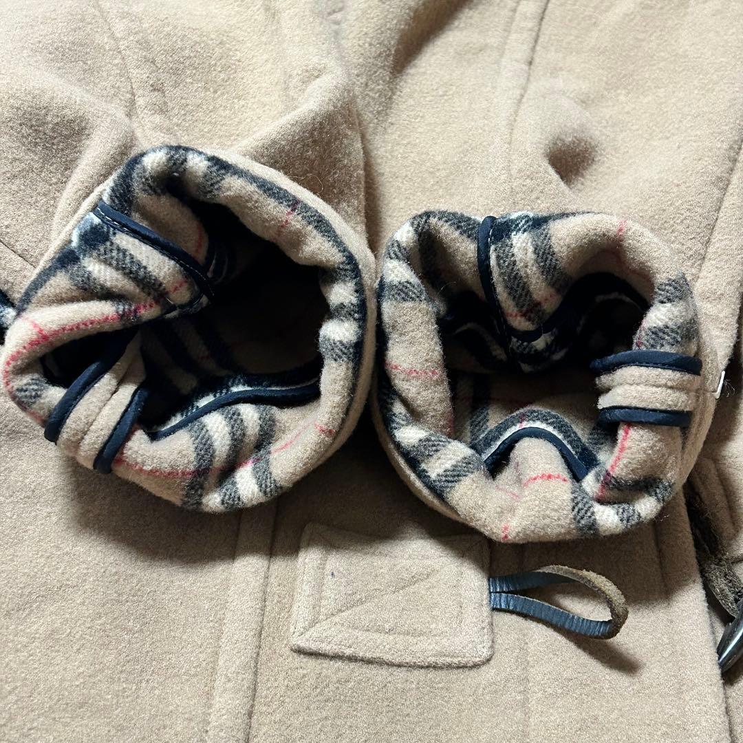 バーバリーズブルーレーベル ウール ダッフルコート ノバチェック