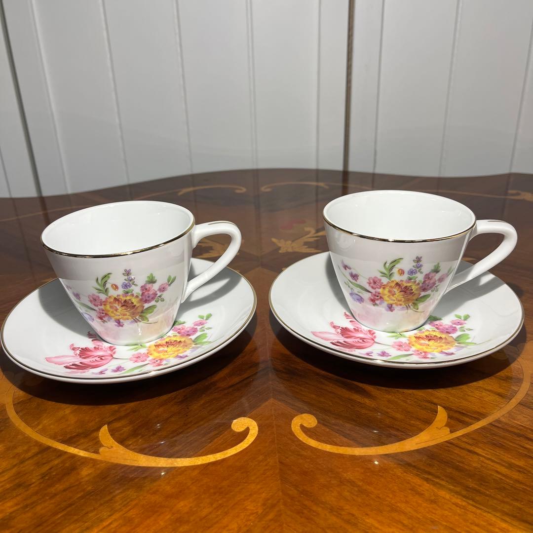 オールドノリタケ ニットーロイヤル RC コーヒーカップ&ソーサー 2客