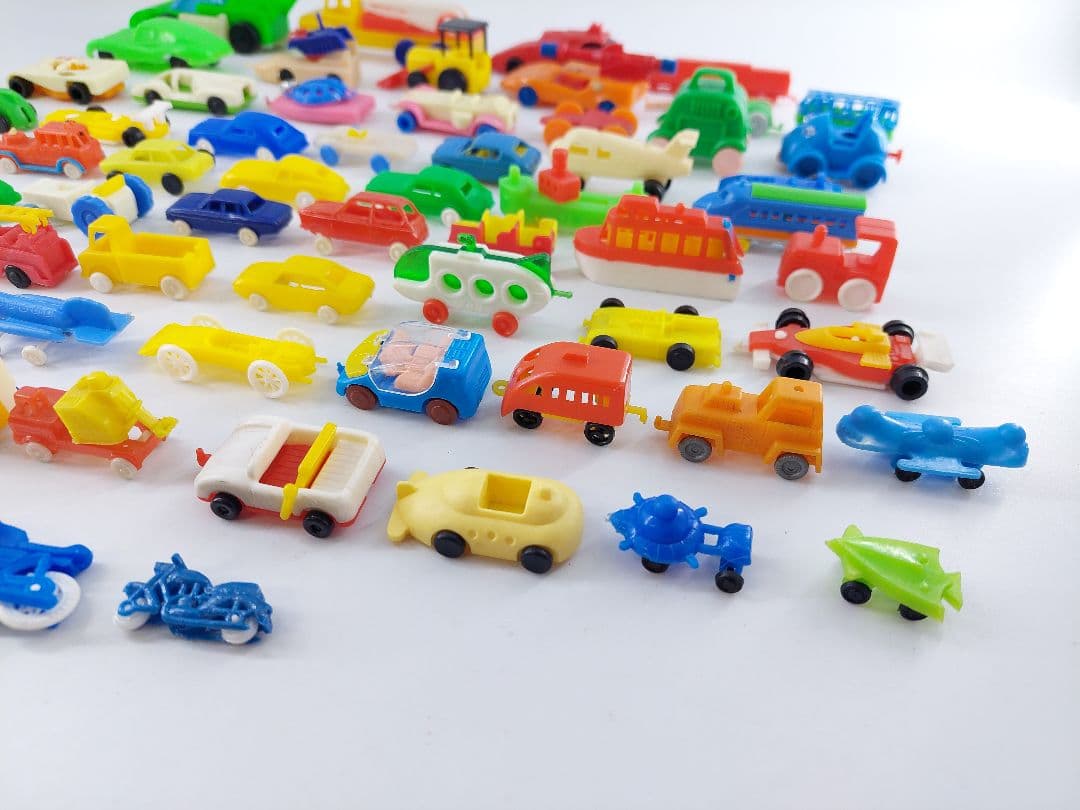 当時物 グリコ おまけ 乗り物 70個 まとめ売り 中古現状品