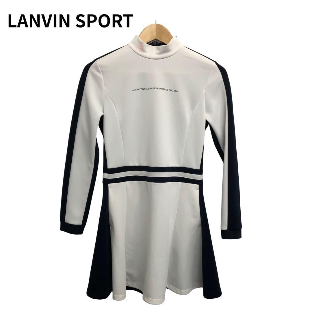 ランバンスポール　美品　スポーティーAラインワンピース　ホワイト/ネイビー　長袖 楽天市場】【公式】ランバン スポール LANVIN SPORT ブロッキング