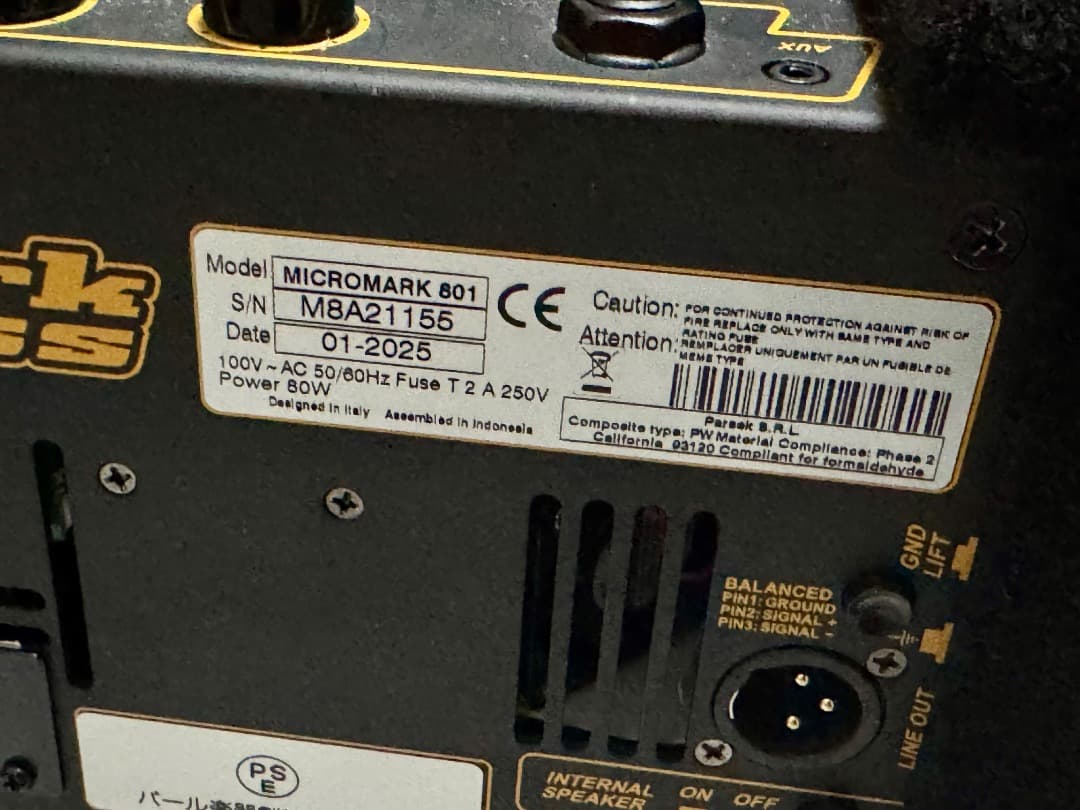 MARKBASS MICROMARK 801 2025年製 - メルカリ