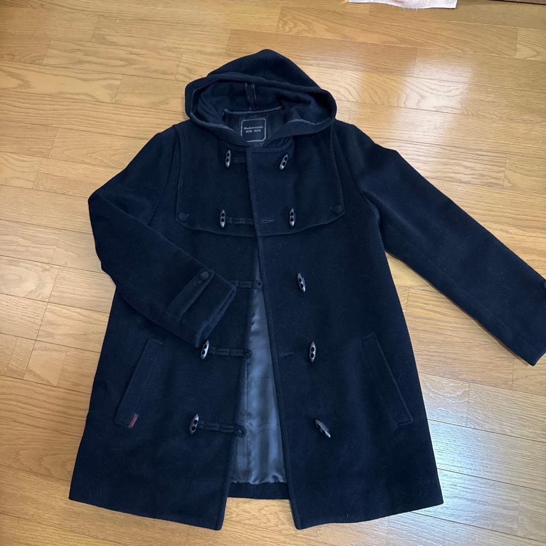 マドモアゼルノンノン　柔らかで軽いダッフルコート　ブラック　説明文お読みください ふわっと軽い?ダッフルコート | マドモアゼルノンノン | 大丸札幌店