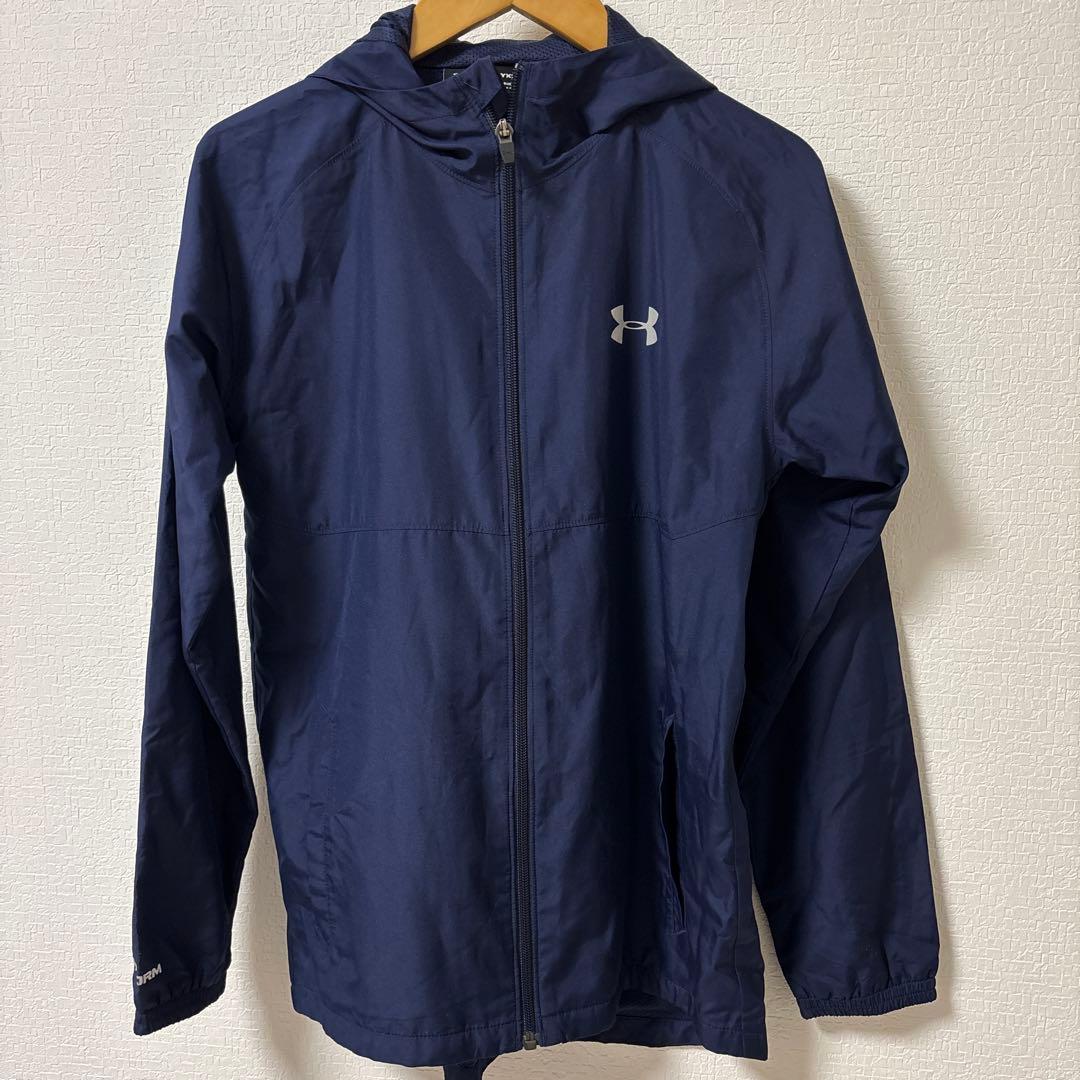 Under Armour ネイビー ウィンドブレーカー - メルカリ