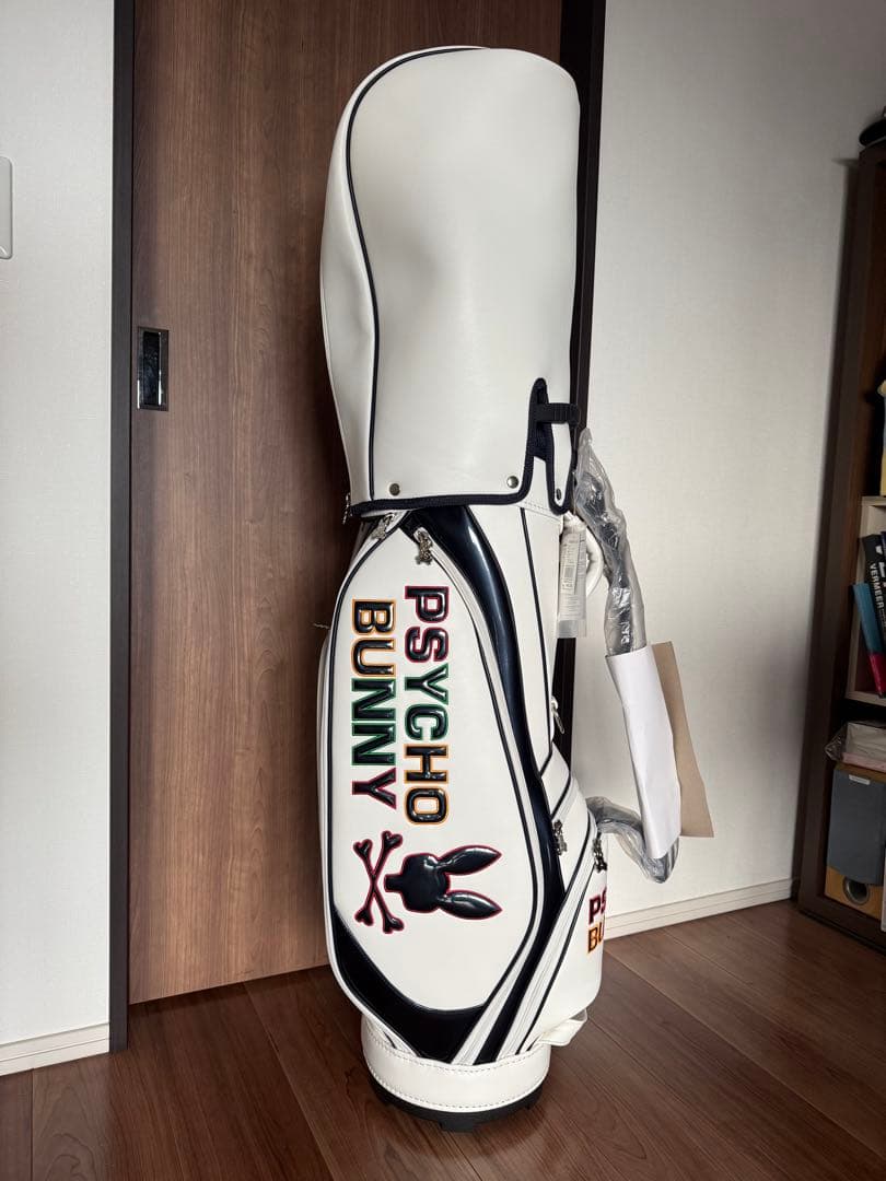 PSYCHO BUNNY キャディバッグ ホワイト Amazon | サイコバニー（Psycho Bunny） ゴルフ カート キャディバッグ