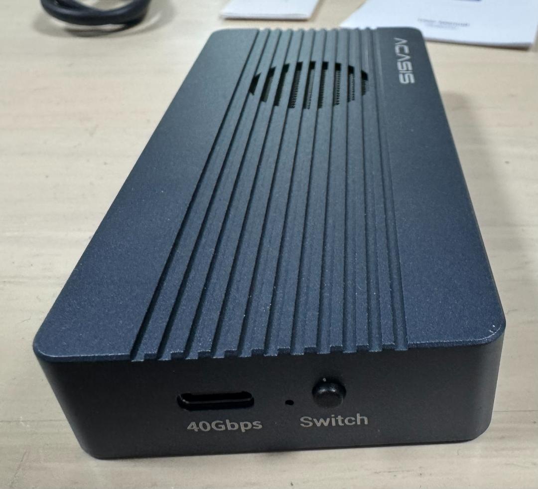 美品SSD外付けケースACASIS 40GbpsSSD TBU405Pro M1 - メルカリ